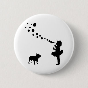 French Bulldog 6 Cm Round Badge