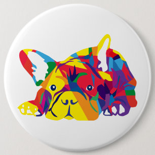 French Bulldog 6 Cm Round Badge