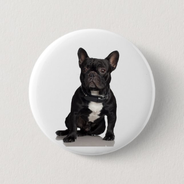 French Bulldog 6 Cm Round Badge (Front)