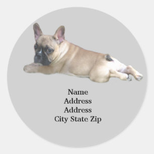 French Bulldog Address Label