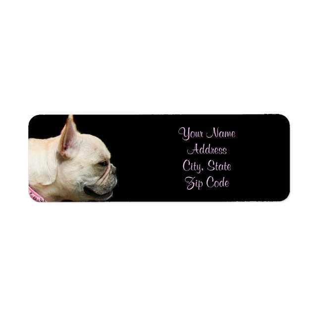 French Bulldog address labels (Front)