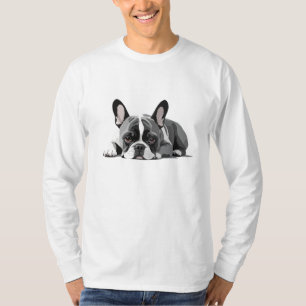 French Bulldog Adorable Cute Animal Sleeping Relax T-Shirt