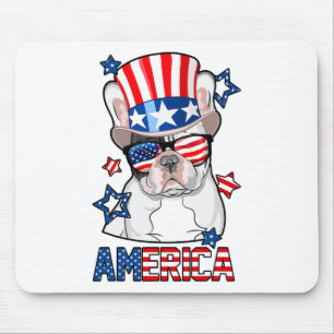 French Bulldog America 4th Of July Men Women Frenc Mouse Mat