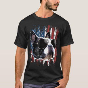 French Bulldog American Flag  French Bulldog T-Shirt