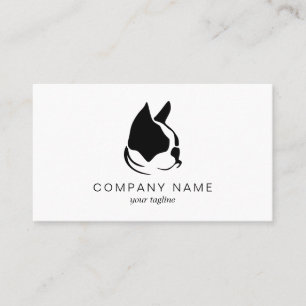French Bulldog and Cat Business Card