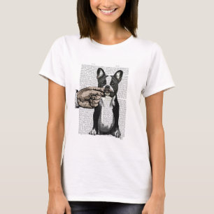French Bulldog and Finger Moustache T-Shirt