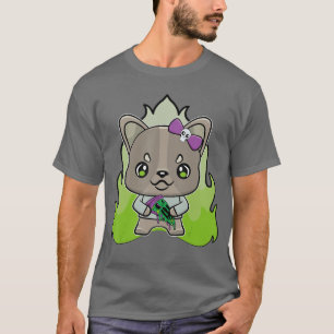French Bulldog Anime Dog Horror Pizza for Men Wome T-Shirt