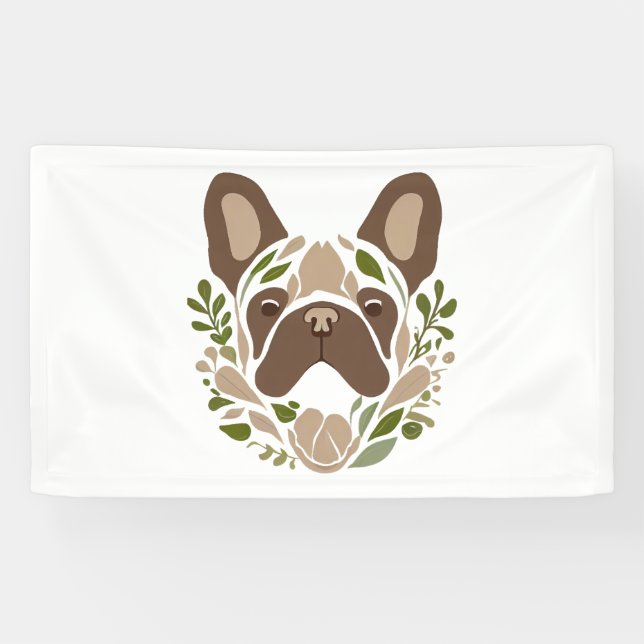French Bulldog Art  Banner (Horizontal)
