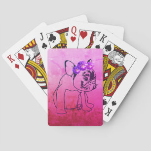 French Bulldog Art Drawing Playing Cards