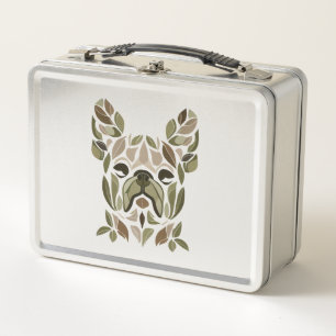 French Bulldog Art Metal Lunch Box