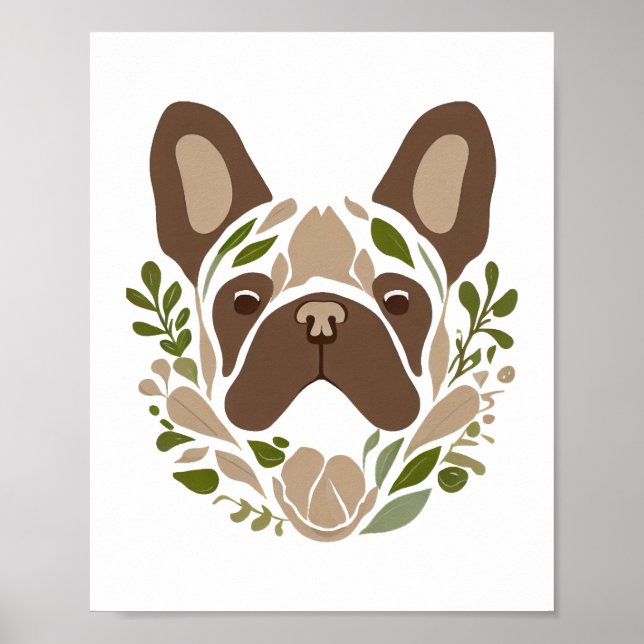 French Bulldog Art  Poster (Front)