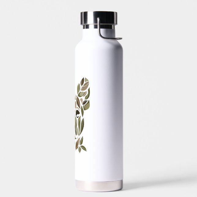 French Bulldog Art Water Bottle (Left)