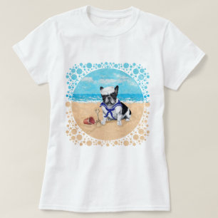 French Bulldog at the Beach T-Shirt