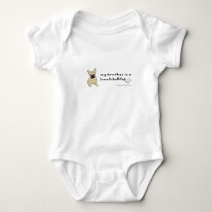french bulldog baby bodysuit