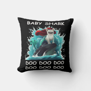 French Bulldog   Baby Shark Doo Doo Doo Cushion