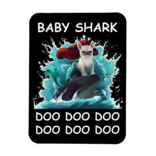 French Bulldog   Baby Shark Doo Doo Doo Magnet