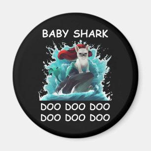 French Bulldog   Baby Shark Doo Doo Doo Magnet