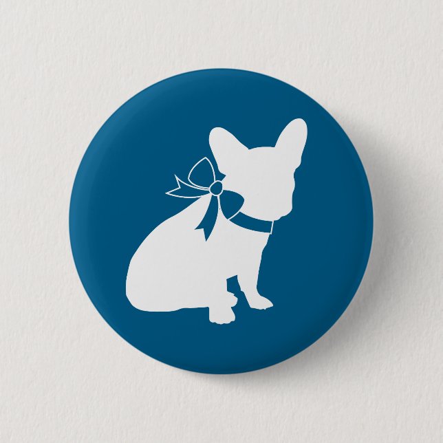 French Bulldog Baby Shower Frenchie Frenchy 6 Cm Round Badge (Front)