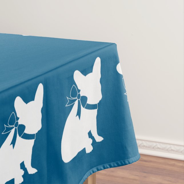 French Bulldog Baby Shower Frenchie Frenchy Tablecloth (In Situ)