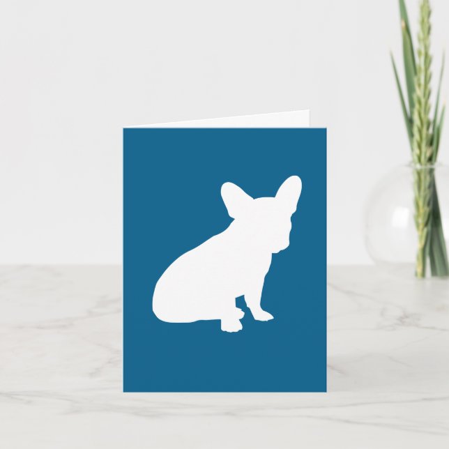 French Bulldog Baby Shower Frenchie Frenchy Thank You Card (Front)