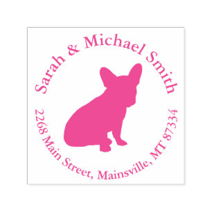 French Bulldog Baby Shower Frenchie Pink Self-inking Stamp