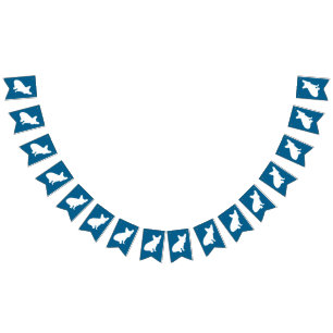 French Bulldog Baby Shower Frenchy Frenchie Blue Bunting