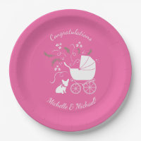 French Bulldog Baby Shower Frenchy Frenchie Pink