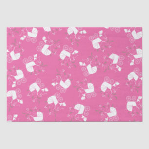 French Bulldog Baby Shower Frenchy Frenchie Pink Tissue Paper