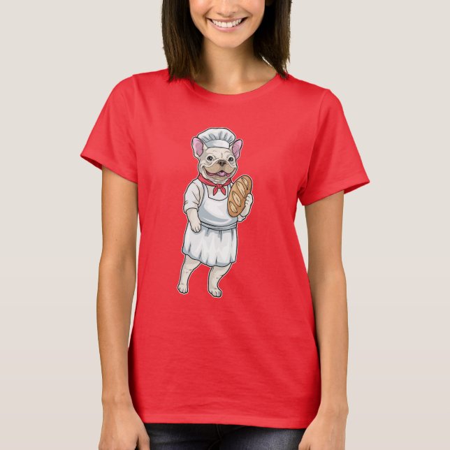 French Bulldog Baker Bread T-Shirt (Front)