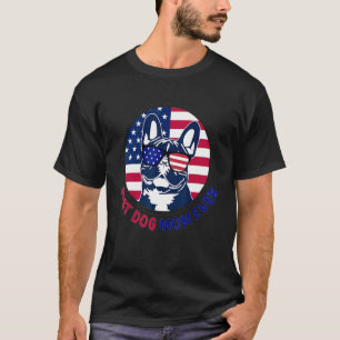 French Bulldog Best Dog Mum Ever Retro Usa America T-Shirt