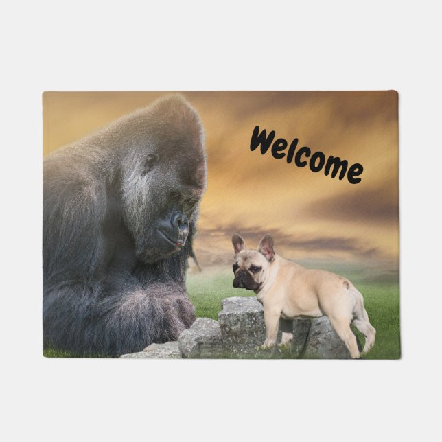 French Bulldog best friends Doormat (Front)