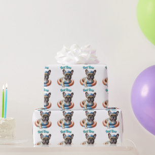French Bulldog Best Time französische Bulldogge T Wrapping Paper