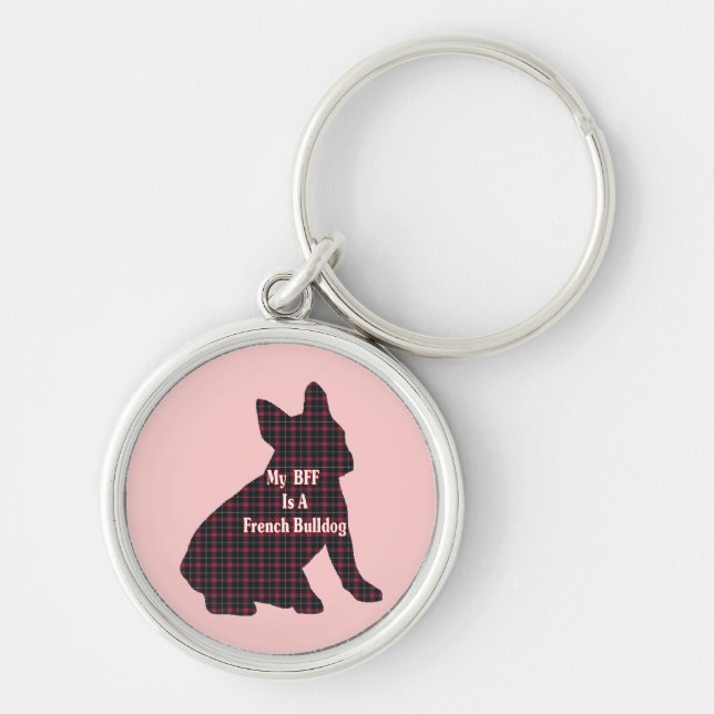 French Bulldog BFF Key Ring (Front)