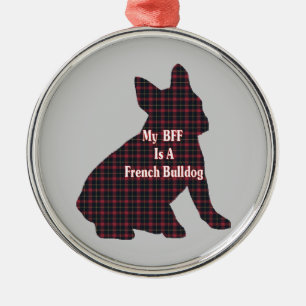 French Bulldog BFF Metal Tree Decoration