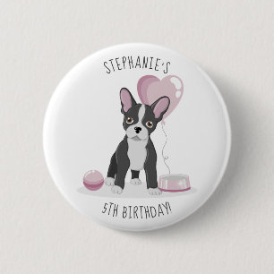 French Bulldog Birthday 6 Cm Round Badge