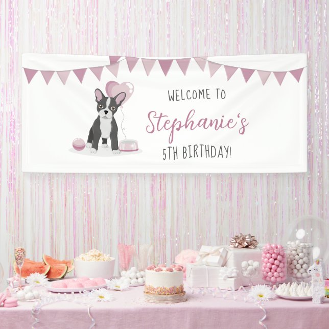 French Bulldog Birthday Banner (Party)