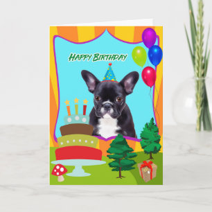 French Bulldog Birthday Card