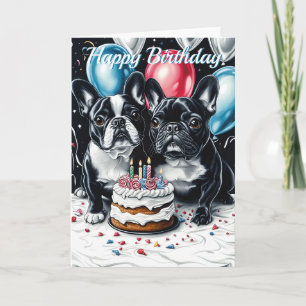 French Bulldog Birthday Card