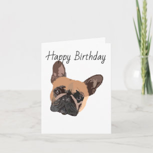 French Bulldog Birthday Card