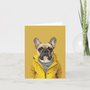 French Bulldog Birthday card