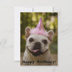 French Bulldog Birthday Card
