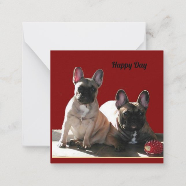 French Bulldog Birthday French Bulldog Card (Front)