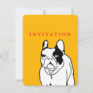 French Bulldog Birthday  Invitation