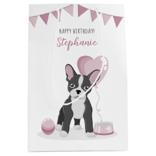 French Bulldog Birthday Medium Gift Bag