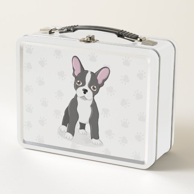 French Bulldog Birthday Metal Lunch Box (Front)