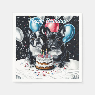 French Bulldog Birthday Party Napkin