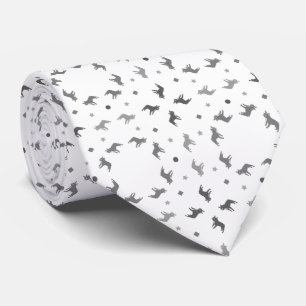 French Bulldog Black and White Tie