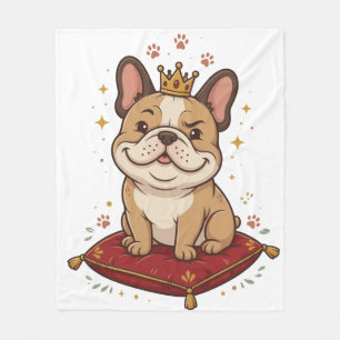 French Bulldog Blanket Royal  Dog Lover Gift 