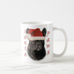 French Bulldog (blk) Santa Paws Coffee Mug