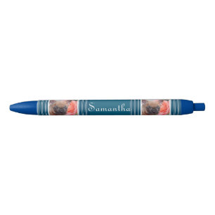 French Bulldog Blue personalised pen